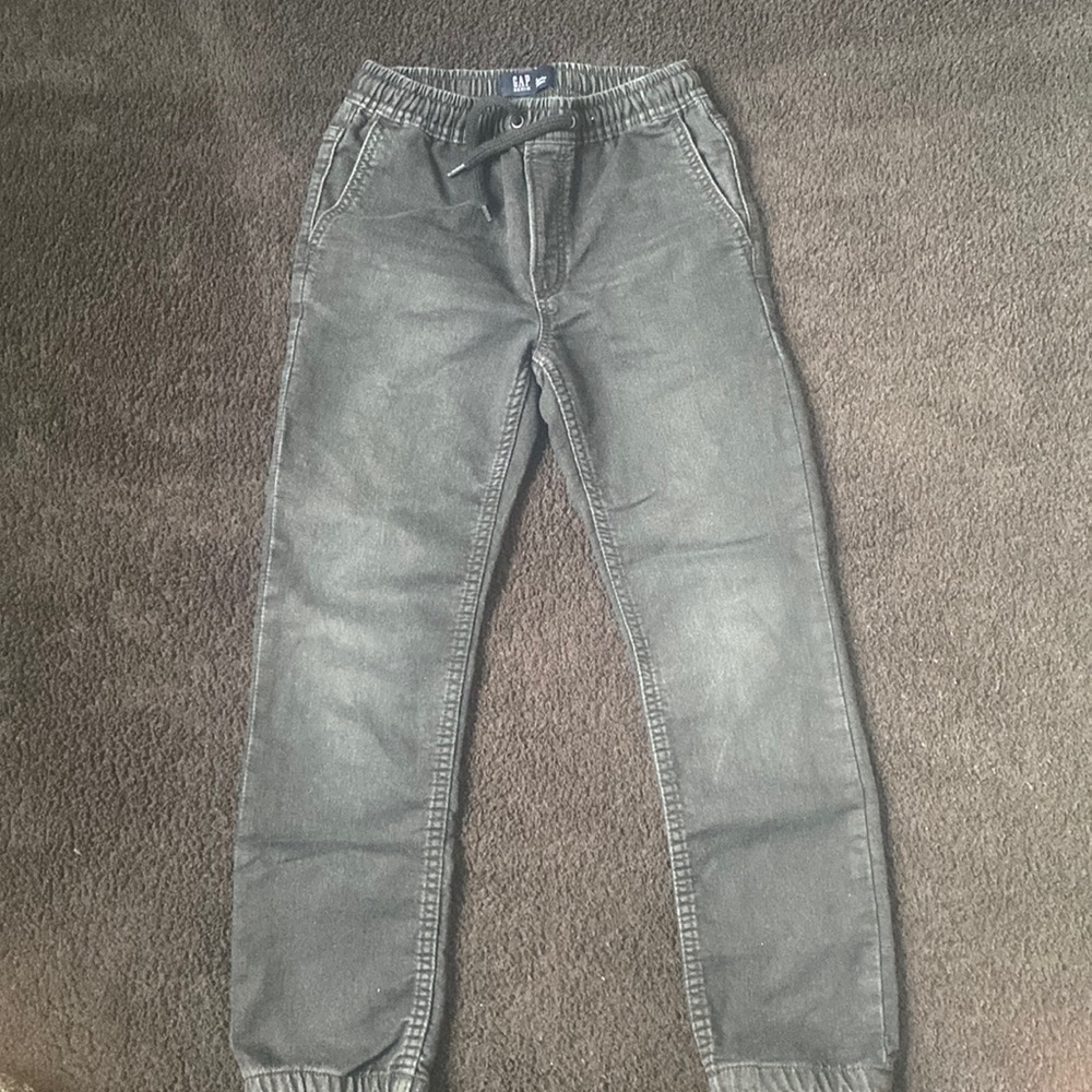 Black jean joggers
